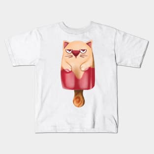 Summer time Pawsicle Kids T-Shirt